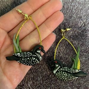 HANDMADE Polymer Clay Loon Earrings